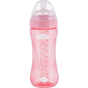 Пляшка для годування Nuvita Антиколікова Mimic Cool 330 мл Pink (NV6052PINK)