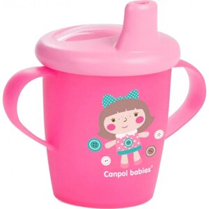 Чашка-непроливайка дитяча Canpol babies Toys рожевий, 250 мл. (31/200_pin)