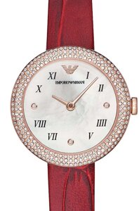 Годинник Emporio Armani жіночий колір червоний