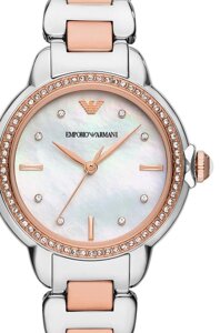 Годинник Emporio Armani жіночий колір срібний