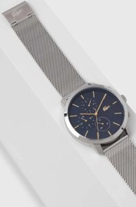 Годинник Lacoste 2011256 чоловічий колір срібний