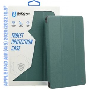 Чохол для планшета BeCover Soft Edge з кріпленням Apple Pencil for Apple iPad Air (4/5) 2020/2022 10.9 Dark Green (711120)