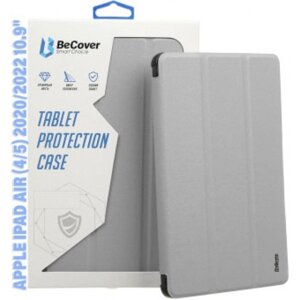 Чохол для планшета BeCover Soft Edge з кріпленням Apple Pencil for Apple iPad Air (4/5) 2020/2022 10.9 Gray (711122)