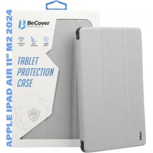 Чохол для планшету BeCover Soft Edge TPU з кріпленням Apple Pencil for Apple iPad Air 11 M2 2024 Gray (711705)