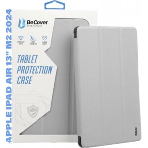 Чохол для планшету BeCover Soft Edge TPU з кріпленням Apple Pencil for Apple iPad Air 13 M2 2024 Gray (711712)