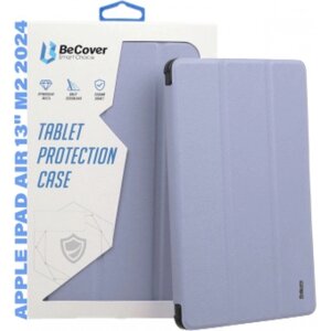 Чохол для планшету BeCover Soft Edge TPU з кріпленням Apple Pencil for Apple iPad Air 13 M2 2024 Purple (711713)