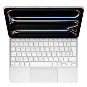 Чохол-клавіатура для планшета Apple Magic Keyboard for iPad Pro 11‑inch (M4) - Ukrainian - White (MWR03UA/A)