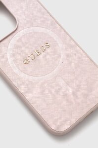 Чохол на телефон Guess iPhone 15 Pro 6.1 колір рожевий GUHMP15LPSAHMCP