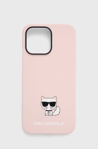 Чохол на телефон Karl Lagerfeld Iphone 14 Pro Max 6,7" колір рожевий