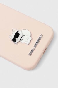 Чохол на телефон Karl Lagerfeld iPhone 15 Plus / 14 Plus 6.7 колір рожевий