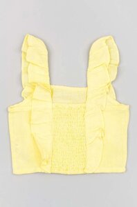 Дитяча блузка zippy колір жовтий