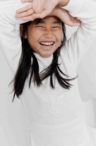 Дитяча бавовняна сукня Reima колір білий mini пряма