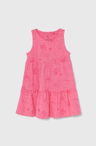Дитяча бавовняна сукня zippy 2-pack колір рожевий mini розкльошена