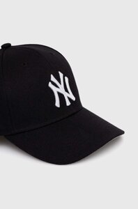 Дитяча кепка 47brand MLB New York Yankees колір чорний з аплікацією BMVP17WBV