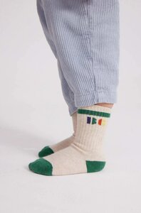 Дитячі шкарпетки Bobo Choses колір бежевий