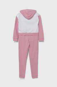 Дитячий бавовняний спортивний костюм Guess колір рожевий