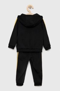 Дитячий спортивний костюм adidas I 3S SHINY колір чорний