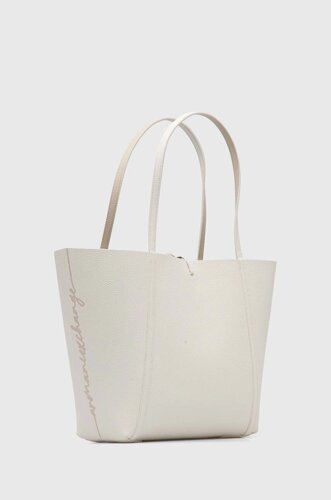 Двостороння сумочка Armani Exchange колір білий