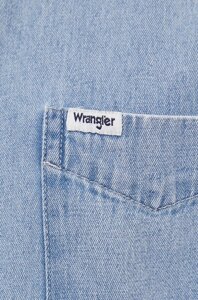 Джинсова сорочка Wrangler чоловіча regular класичний комір