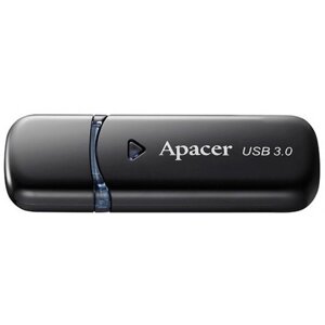 Флеш USB apacer AH355 64GB USB 3.0 black (AP64GAH355B-1)