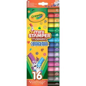 Фломастери Crayola зі штампами (washable), 16 шт. (58-8741)