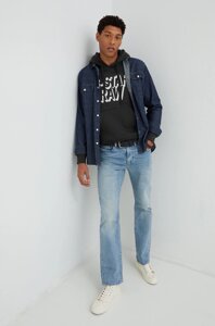 Кофта G-Star Raw чоловіча колір сірий однотонна