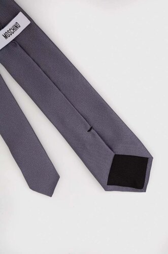 Краватка Moschino колір сірий