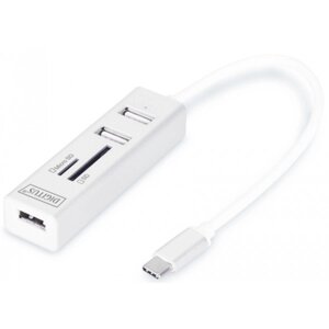 Хаб USB digitus USB 2.0 type-C OTG (DA-70243)