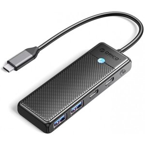 Хаб USB orico PAPW series 4-port USB3.0 (PAPW2ac-C3-015-BK-EP)