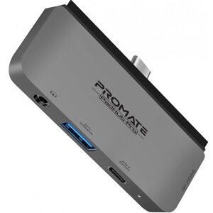 Хаб USB Promate Padhub-Pro. Grey