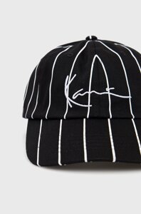 Бавовняна кепка Karl Kani колір чорний візерунок KAHW01100102-black