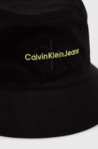 Бавовняний капелюх Calvin Klein Jeans колір чорний з бавовни