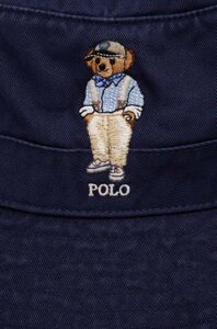 Бавовняний капелюх Polo Ralph Lauren колір синій з бавовни 710941905