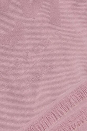 Бавовняний шарф Weekend Max Mara колір рожевий однотонний