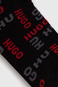 Шкарпетки HUGO 2-pack чоловічі колір чорний