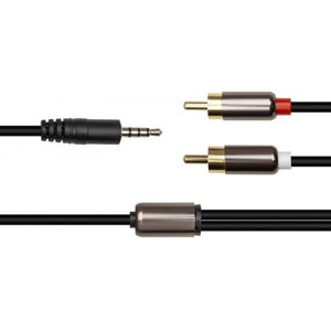 Кабель 3,5 мм - RCA PowerPlant 3.5mm Stereo Plug - 2xRCA 1.5m (CA912834)