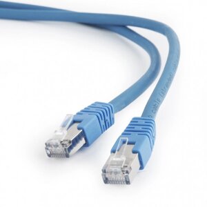 Шнур кабелю cablexpert S/FTP (PP6a-lszhcu-B-0.5M) 50u 0.5 м синій