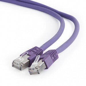 Шнур кабелю cablexpert S/FTP (PP6a-lszhcu-V-0.5M) 50u 0.5m purple