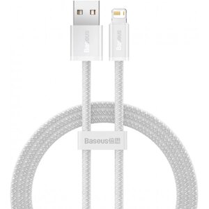 Кабель синхронізації даних Baseus Dynamic Series Fast Charging Data Cable USB to iP 2.4A 1m White (CALD000402)