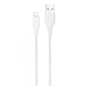 Кабель синхронізації даних Denmen D01V MicroUSB White 1м White (DM-D01V-WH)