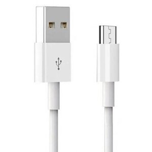 Кабель синхронізації даних Denmen Micro USB 2.4A 1m White (D22V-WH)