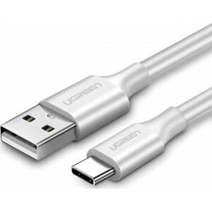 Кабель синхронізації даних UGREEN US287 USB-A 2.0 - USB Type-C 1.5 m White (60122)