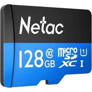 Карта пам'яті Netac P500 Standard 128GB + adapter (NT02P500STN-128G-R)