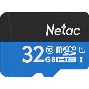 Карта пам'яті Netac P500 Standard 32GB + adapter (NT02P500STN-032G-R)