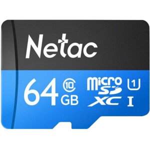 Карта пам'яті Netac P500 Standard 64GB + adapter (NT02P500STN-064G-R)