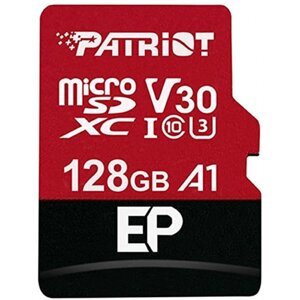 Карта пам'яті patriot microsdxc 128GB UHS-I/U3 class 10 EP A1 R90/W80MB/s + SD-adapter (PEF128GEP31MCX)