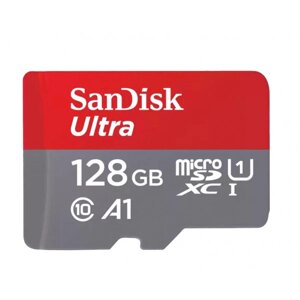 Карта пам'яті sandisk ultra microsdxc 128GB + SD adapter (sdsquab-128G-GN6ma)