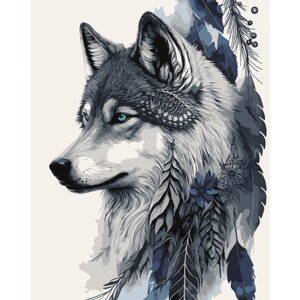 Картина за номерами Santi Міфічний вовк 40x50 см (954511)