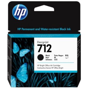 Картридж для струменевих принтерів/БФП HP DJ No. 712 DesignJet Т230/Т630 Black 38ml (3ED70A)