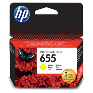 Картриджі для струменевих принтерів HP HP CZ112AE №655 Yellow